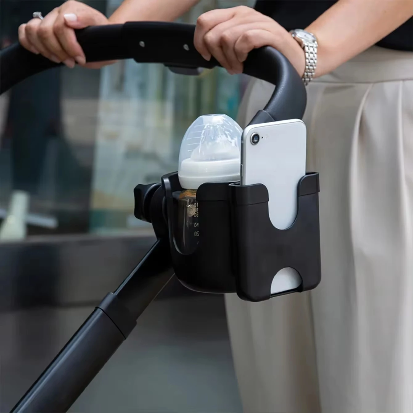 Porte-gobelets pour landau, porte-bouteilles pour poussette pour enfants, porte-bouteilles pour landau, concep