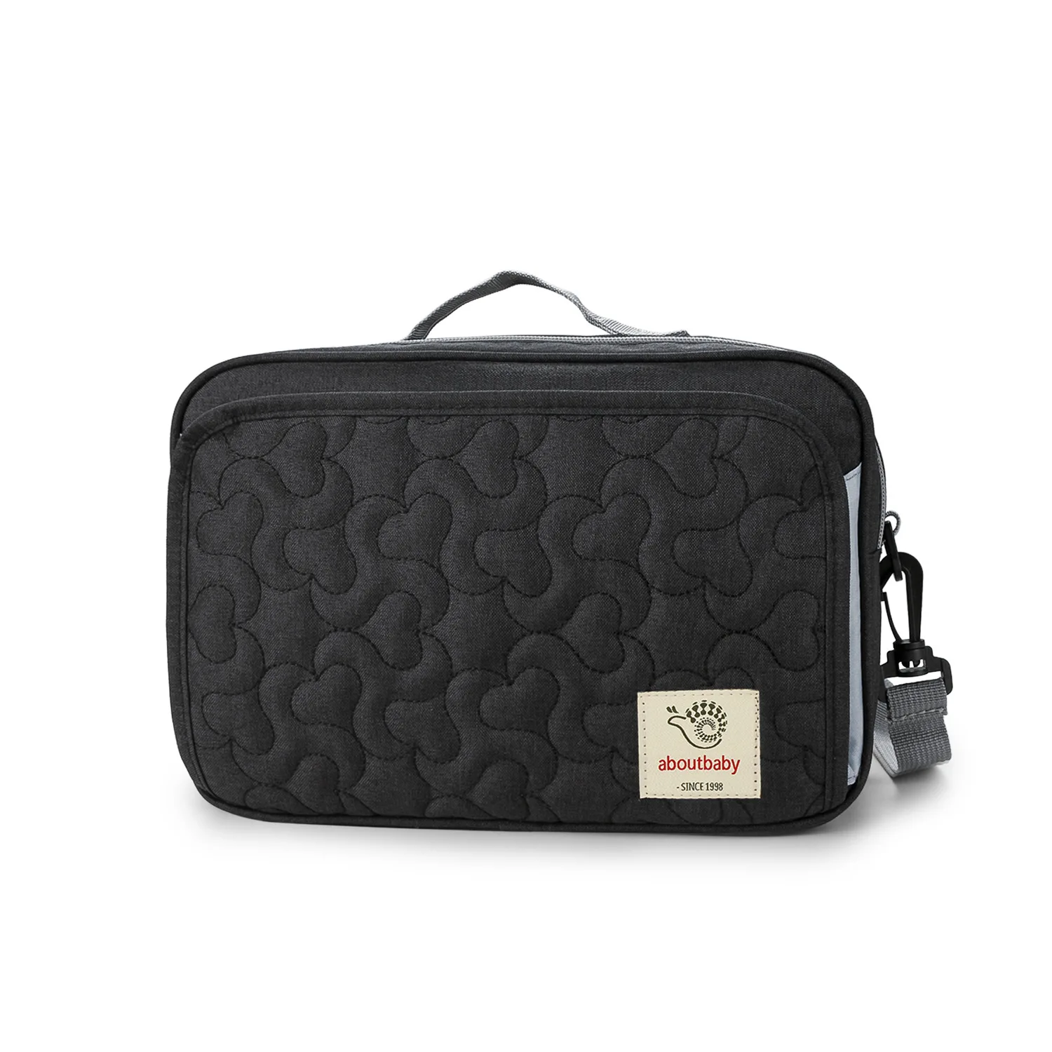 Sac de poussette matelassé noir portable étanche sac de voyage