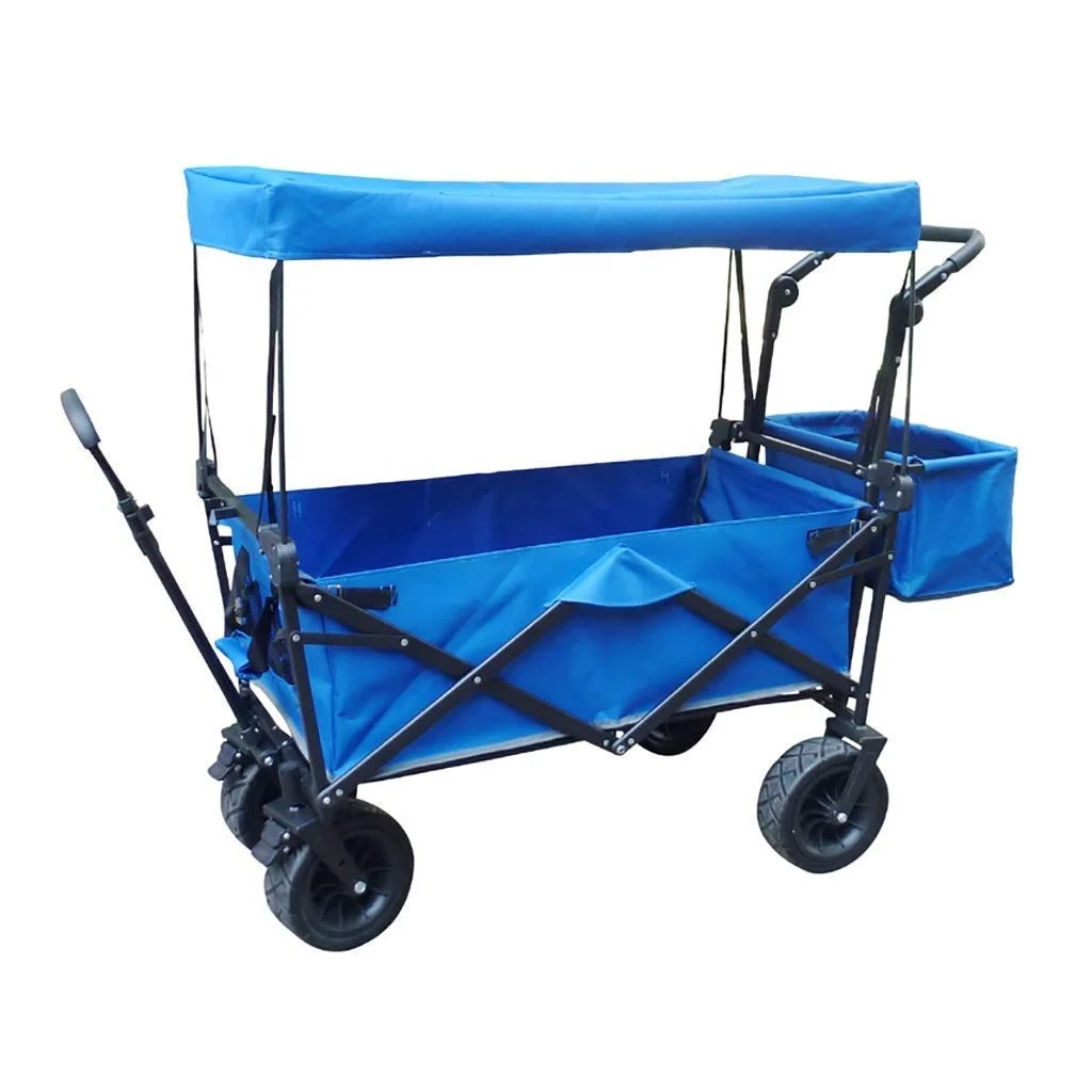 Poussette pliable camping extérieur wagon bébé polyester tissu