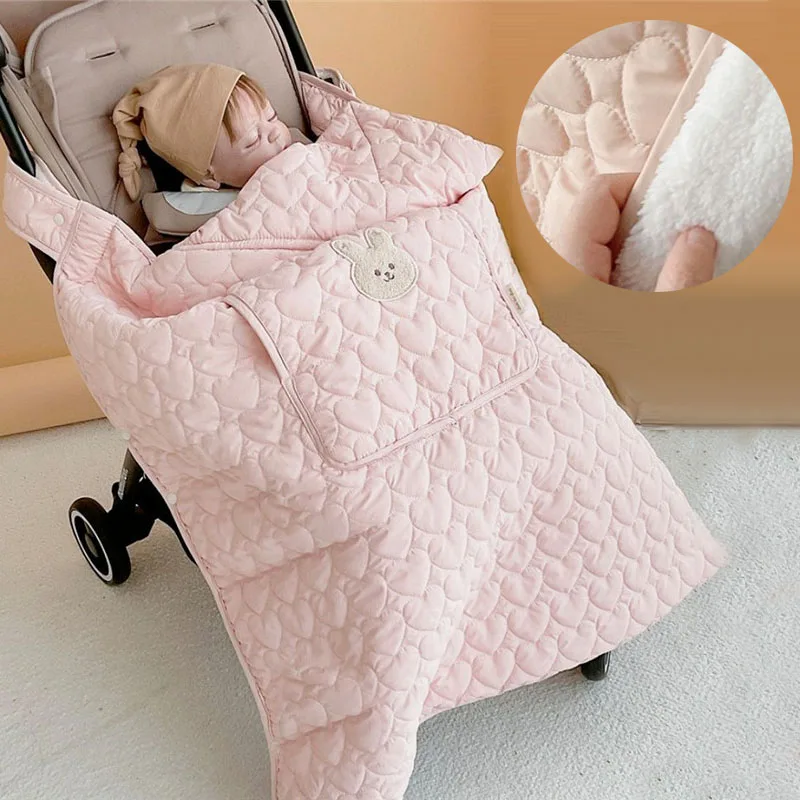 Couverture poussette universelle 2 en 1 bébé coupevent chaude style