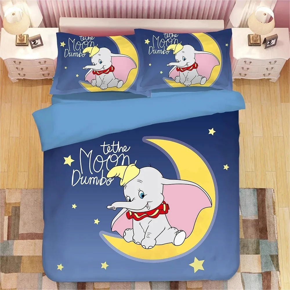 Ensemble literie Dumbo couette taie oreiller enfant chambre decoration lit cadeau simple moderne polyester cot