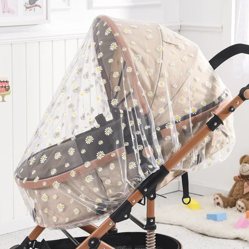 Housse de protection antiinsectes pour poussette paresoleil universel filet de sécurité pour bébé