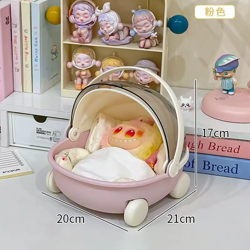 Berceau de sommeil pour poupée 17cm poussette peluche Labubu accessoire