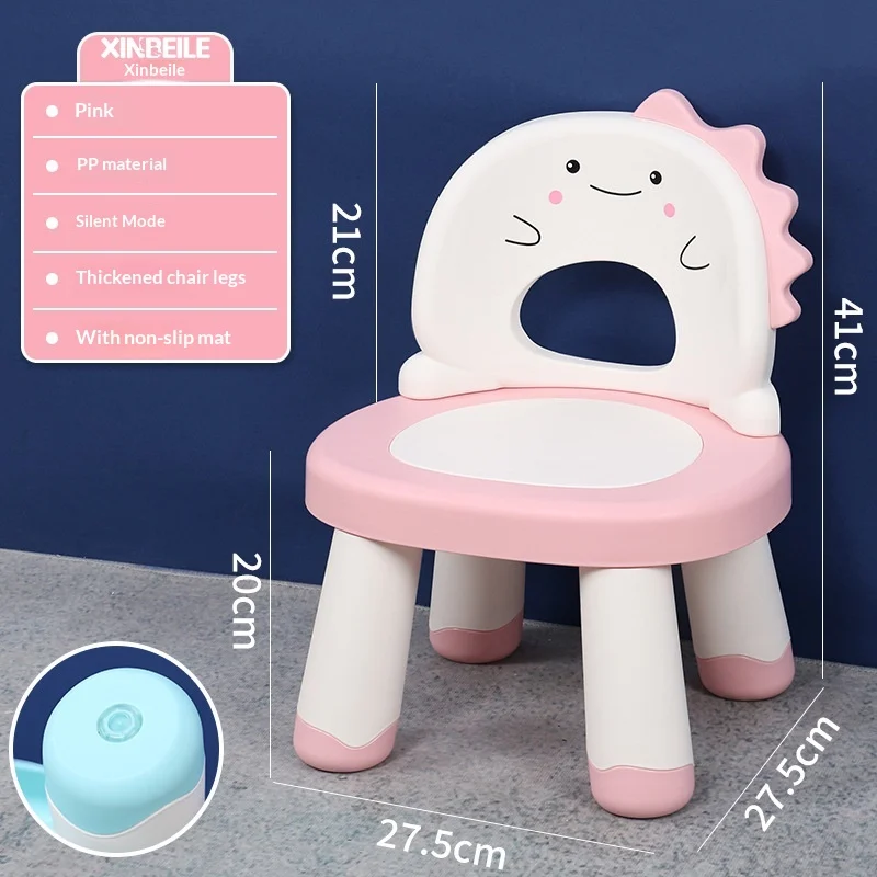 Chaise enfant Xinbeile design souriant PP antidérapant ergonomique pour bébés enfants jouets salle à manger