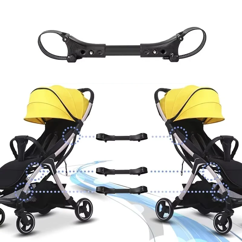 Connecteur de poussette bébé sécurisé triple joint sangle réglable adaptateur universel usage pratique et sûr 