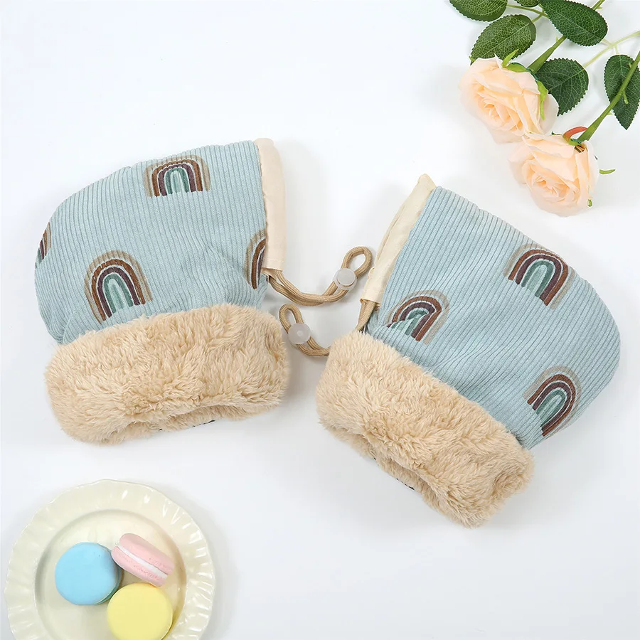 Gants de poussette coupevent pour enfants mitaines sport plein air