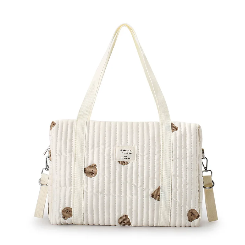 Sac à langer PANGDUpun 36x12x24cm sac à dos matelassé brodé pour