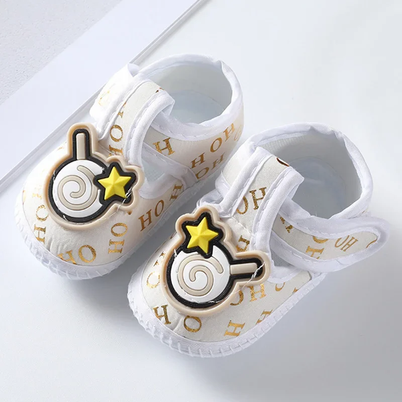 Chaussures bébé coton broderie florale premiers marcheurs nouveauné
