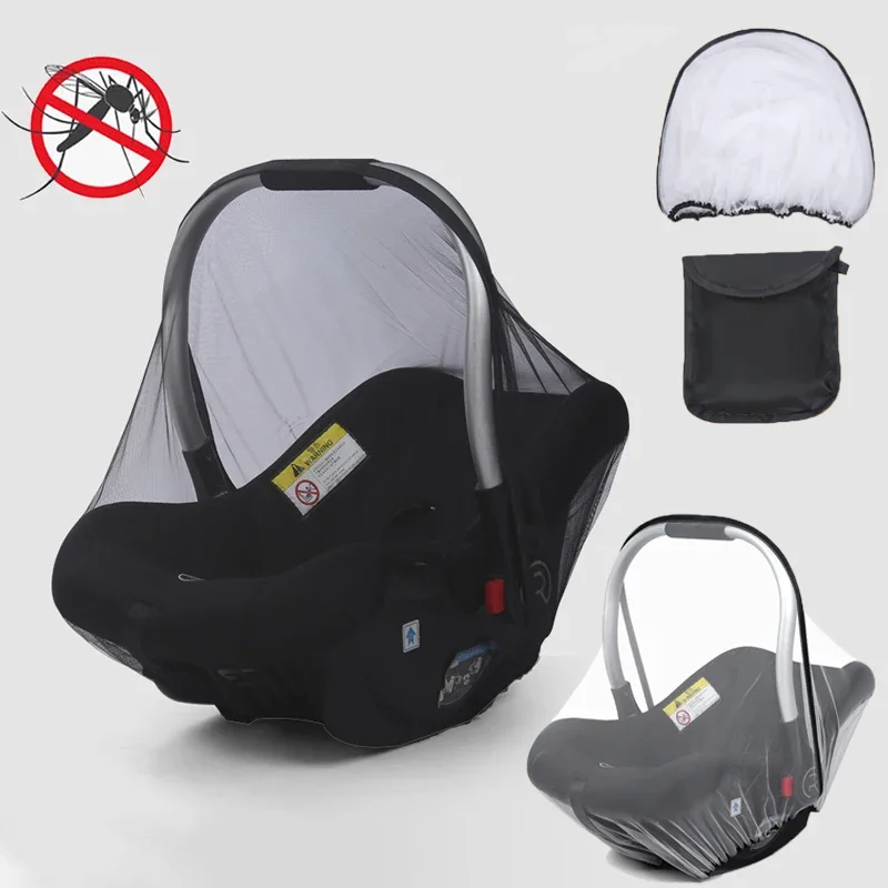 Filet antiinsectes pour siège auto poussette et berceau protection bébé contre les moustiques portable maille 