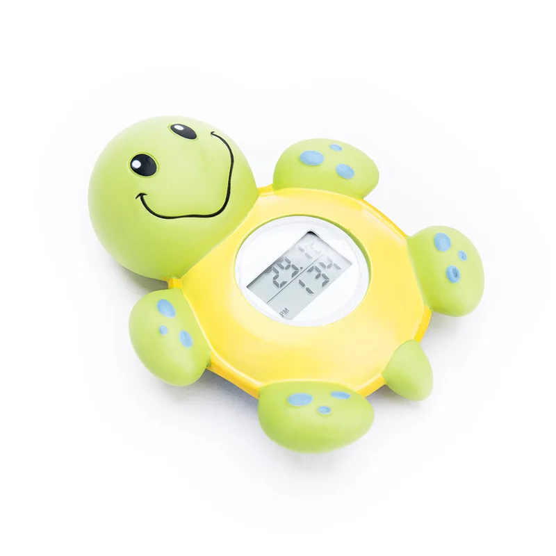 Thermomètre de bain bébé numérique en forme de tortue indicateur de température de l'eau jouet flottant sécuri