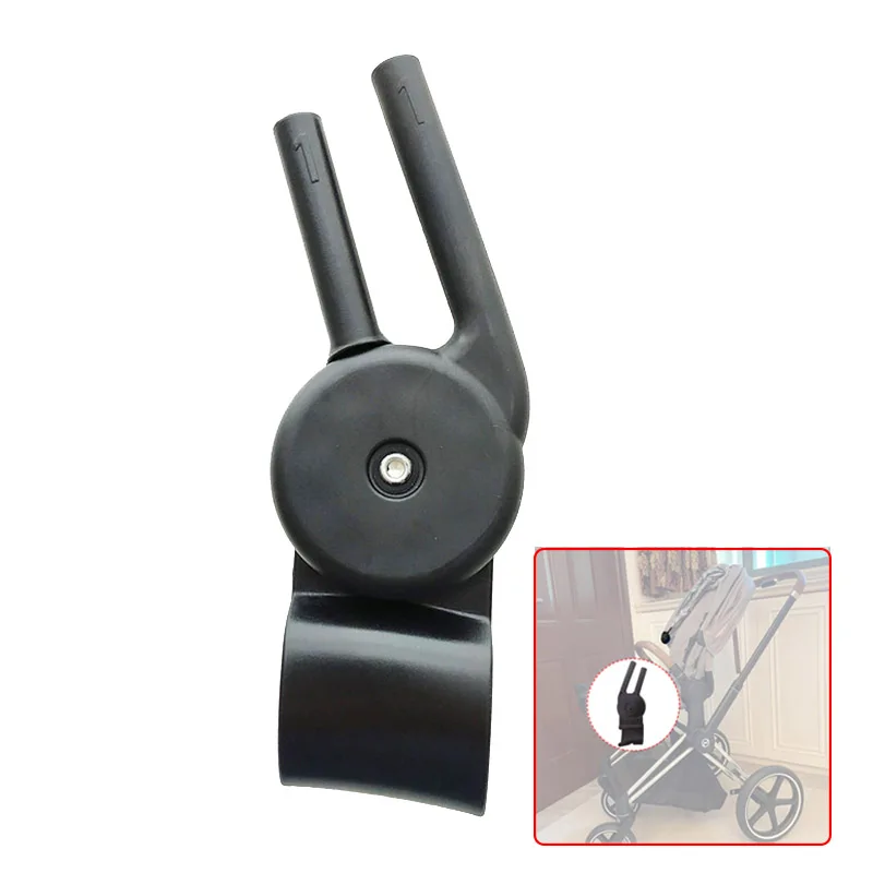 Adaptateur poussette Mios 2/3 fixations sécurisées plastique noir compatibilité siègesauto portage bébé