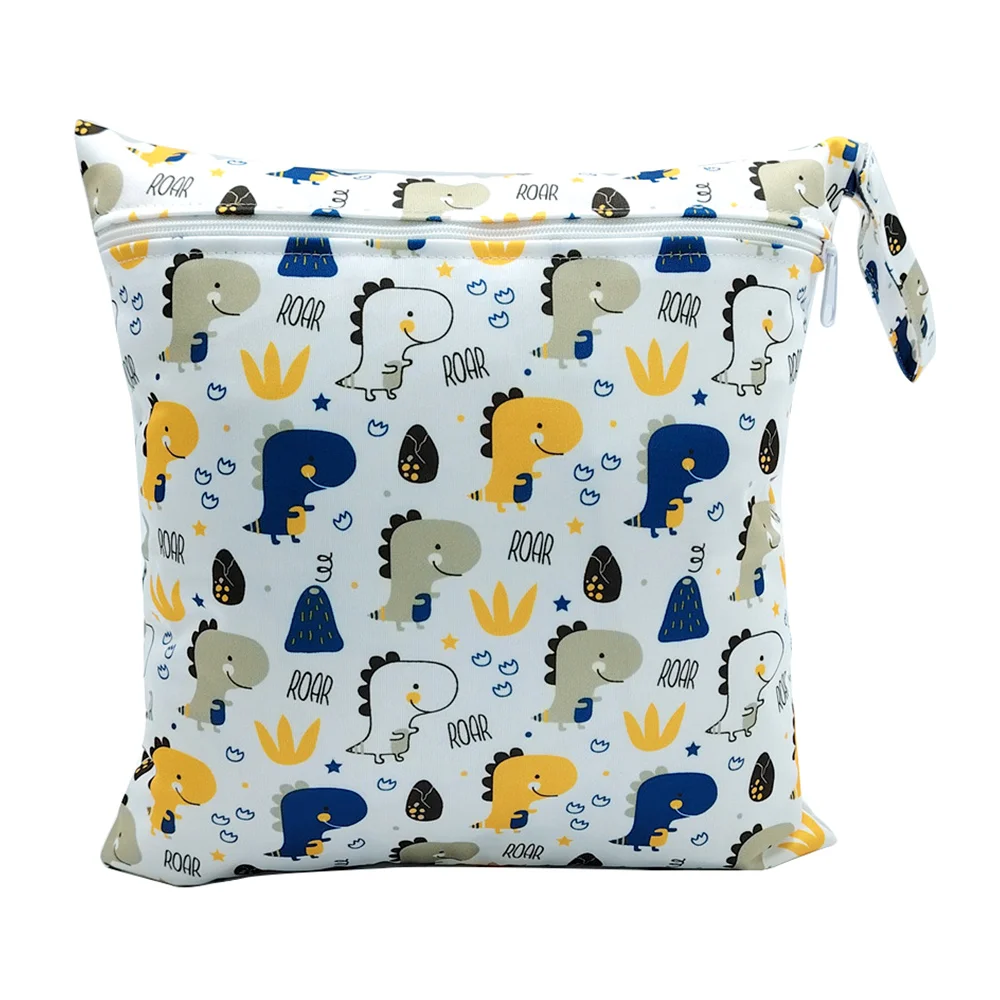 Sac à couches maman bébé pochette humide tissu réutilisable portable