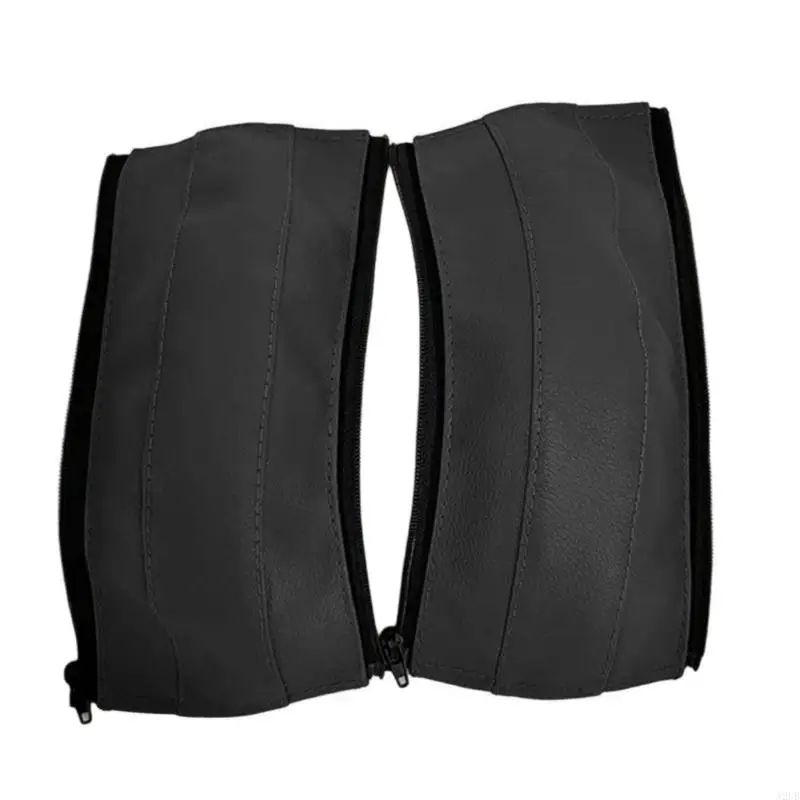 Couverture de poignée universelle pour poussettes bébé confort ergonomique cuir PU noir accessoire pratique