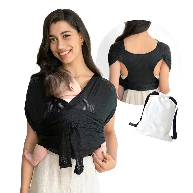 Ceinture de transport bébé extensible réglable portage avant respirant echarpe maintien confortable poussette 