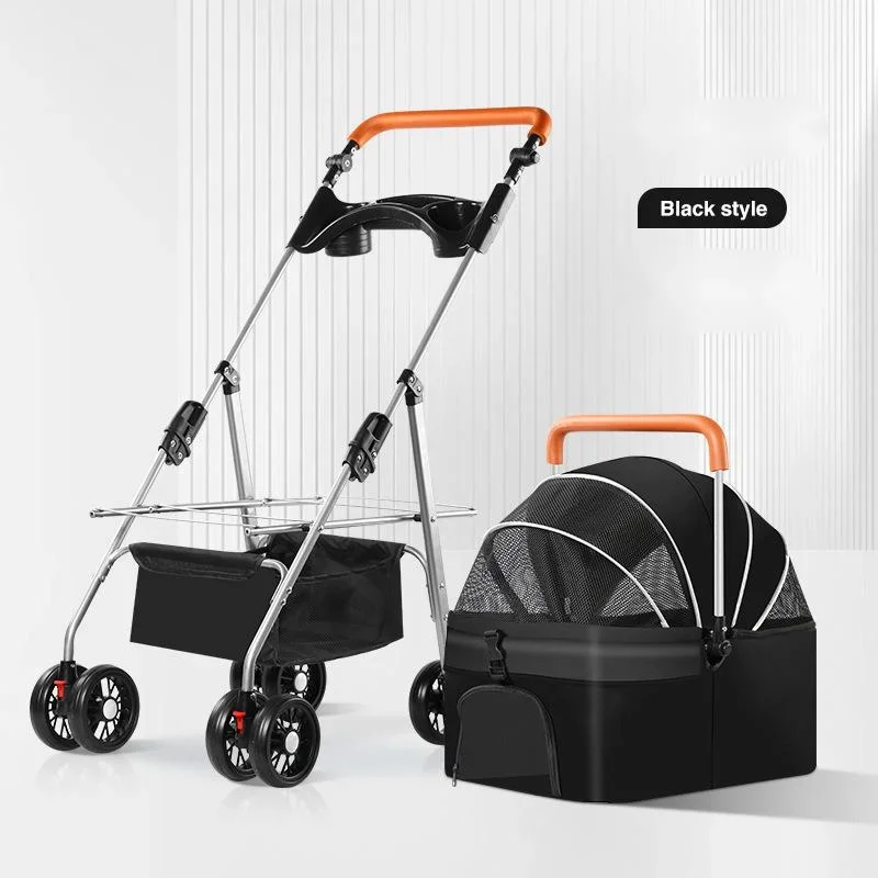 Poussette pliable pour animaux de compagnie chiens et chats sac léger