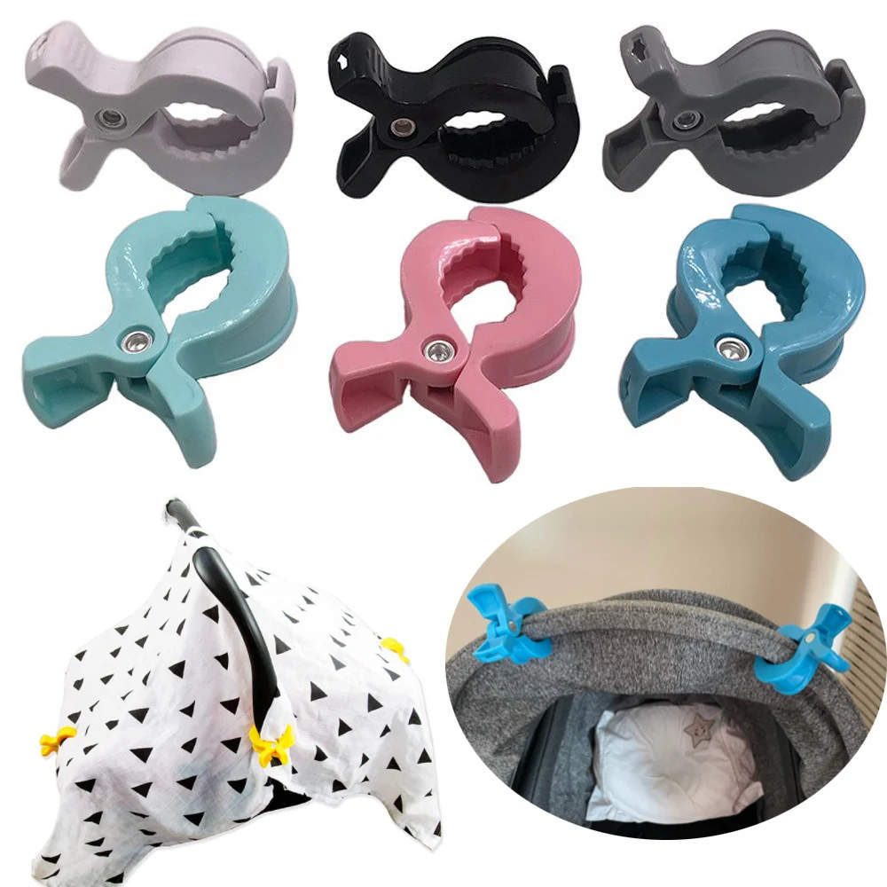 Pince de poussette pour bébé 2 pièces pince crocodile cheville de