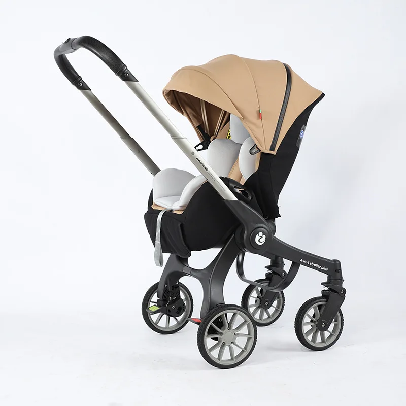 Poussette bidirectionnelle 4 en 1 pour bébé multifonctionnelle siège