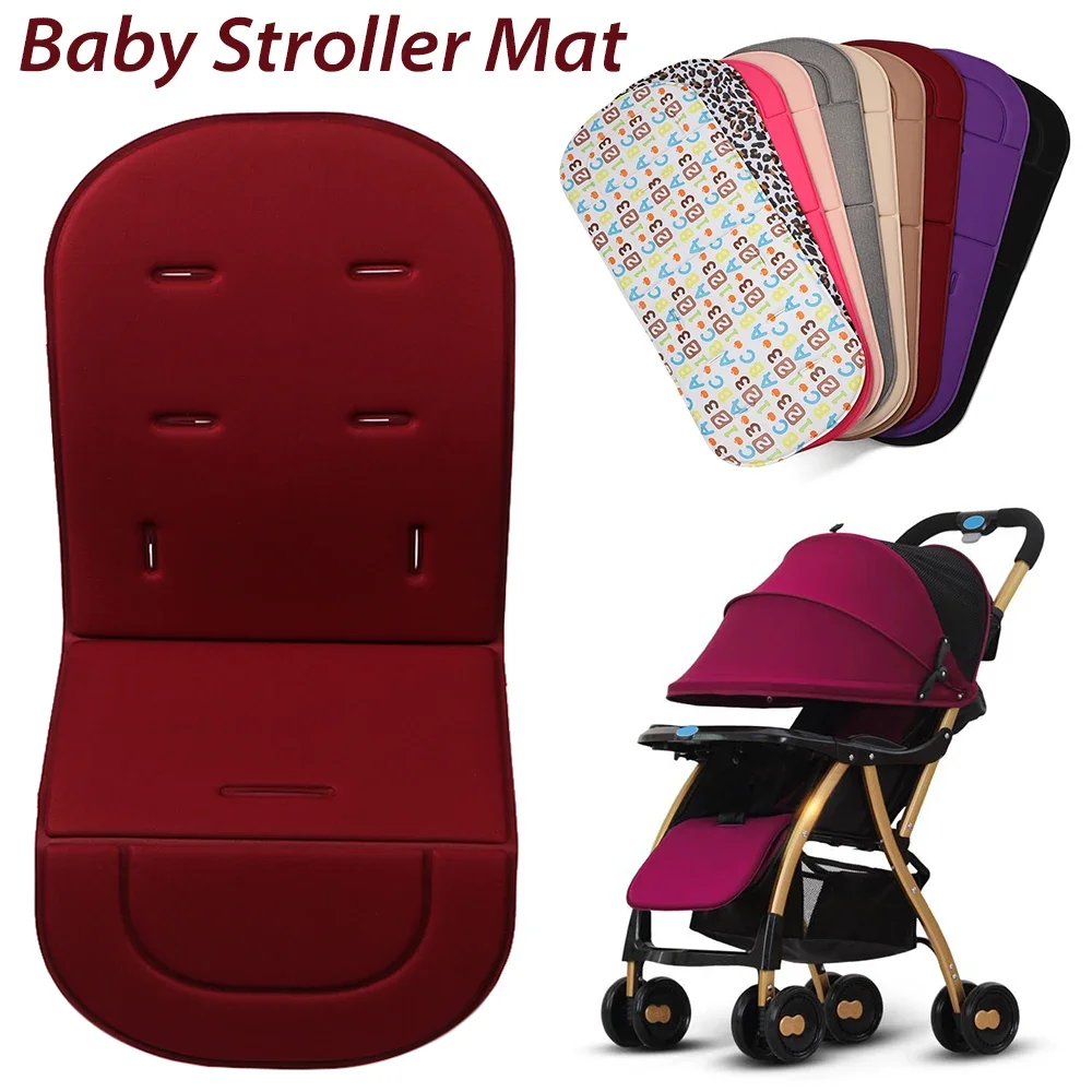 Coussin de poussette confortable Baby Stroller Mat matelas doux pour bébé housse amovible accessoires poussett