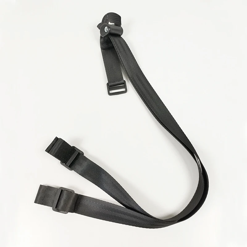 Ceinture de réglage de dossier de poussette ajustement continu nylon polyester sécurité bébé noir universel