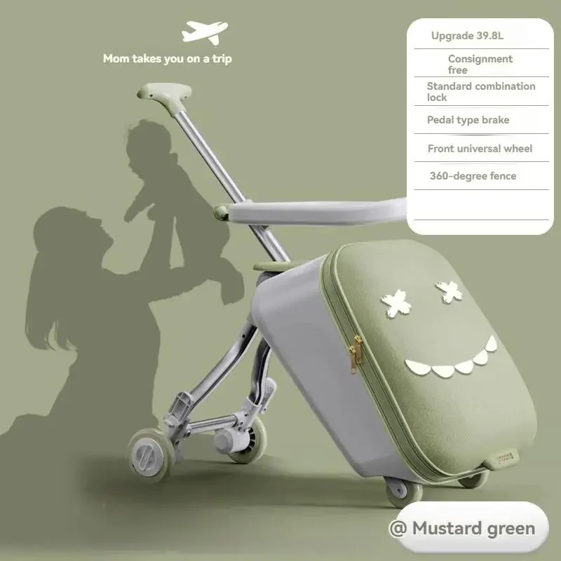 Poussette de voyage avec sac intégré compacte légère design moderne