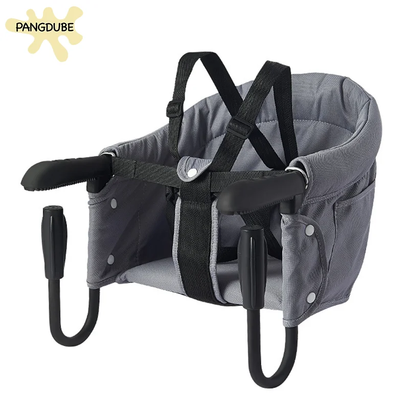 Chaise haute pliable pour bébé siège rehausseur portable ceinture de sécurité design moderne facile à ranger a