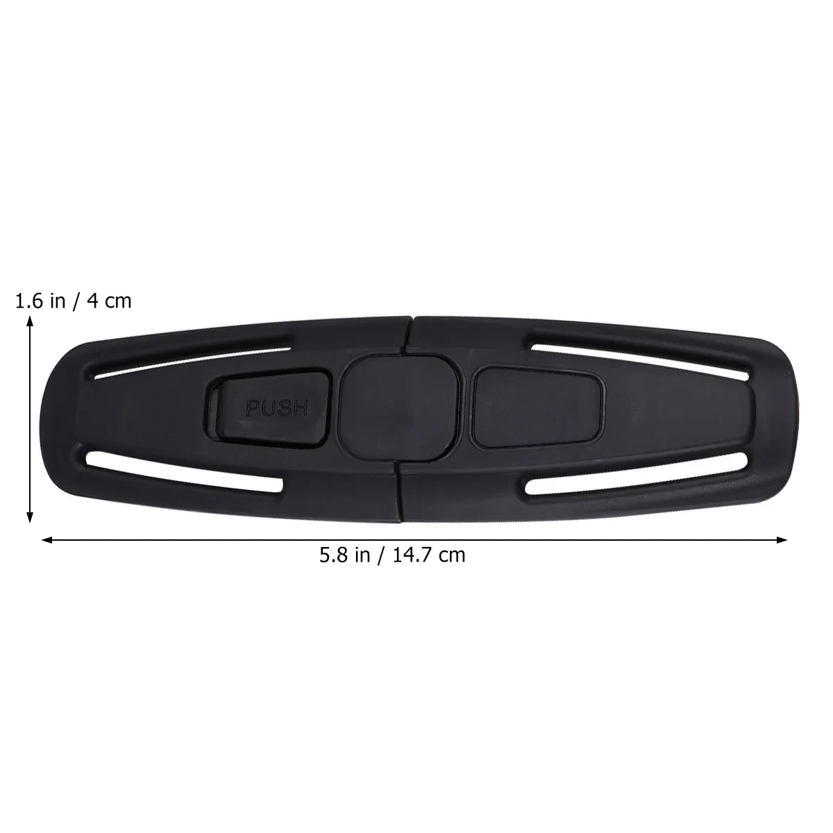 Bouton de sécurité de ceinture voiture noir accessoire universel bébé enfant clip poitrine fixation durable de