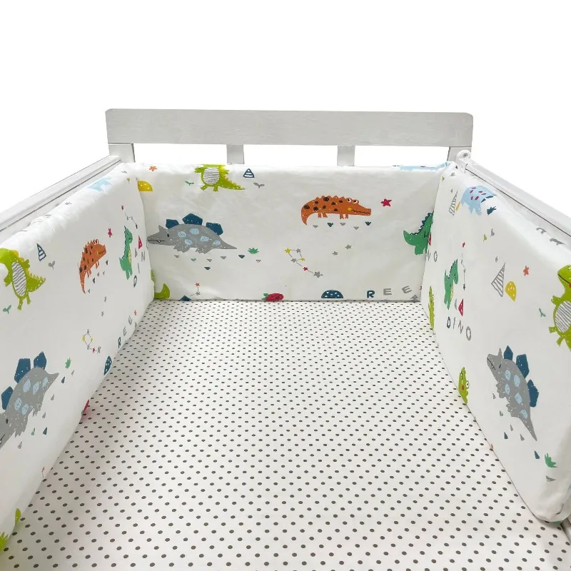 Tour de lit bébé en polyester design dinosaure 200x30 cm protection et confort sécurité pour bébé style modern
