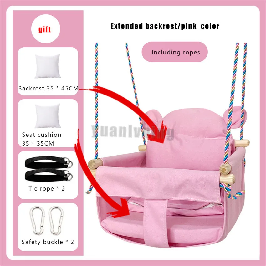 Balançoire pour enfants portable chaise suspendue au plafond avec