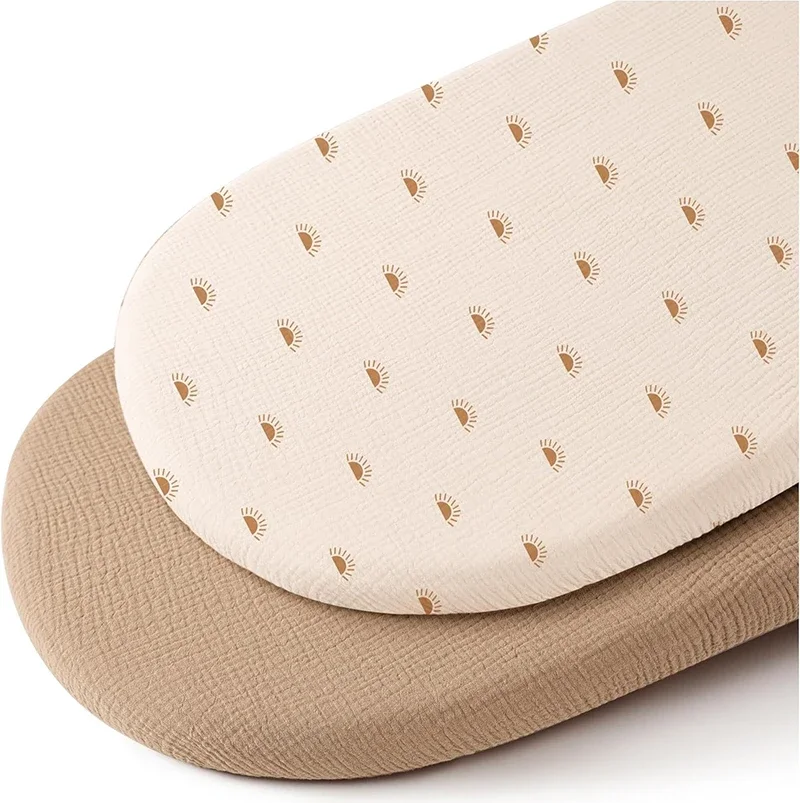 Draphousse de berceau en coton 2 pièces design minimaliste motifs