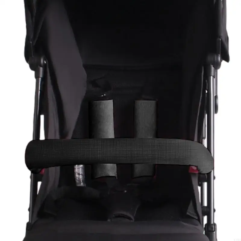 Couverture de protection pour harnais de portage bébé en lin noire