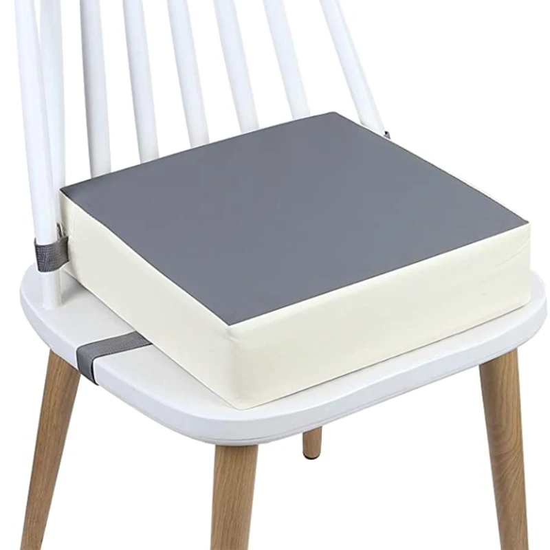 Coussin de chaise amovible avec sangles réglables lavable en tissu doux moderne et minimaliste