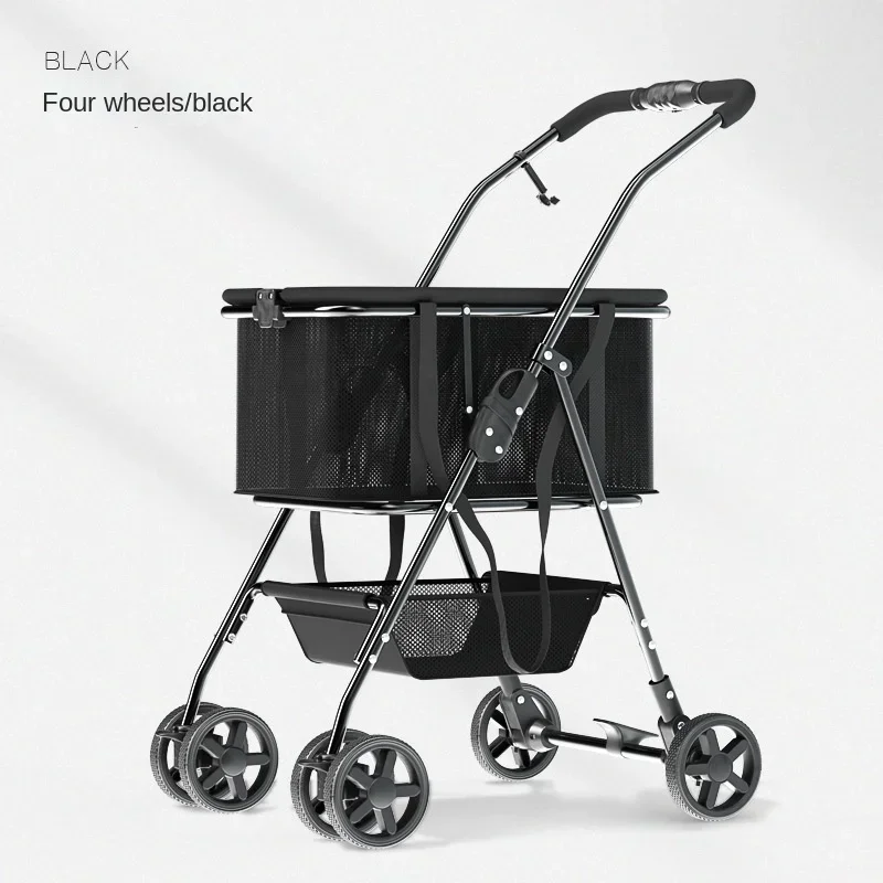 Poussette multifonctionnelle pour animaux de compagnie chariot de