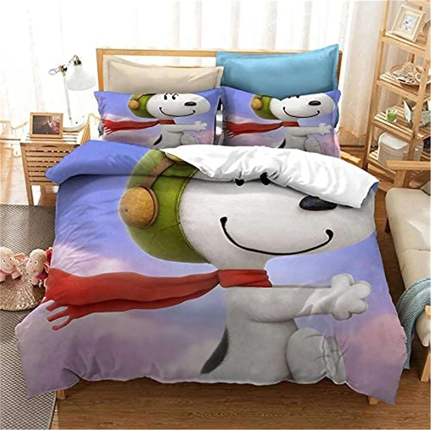 Ensemble de literie luxueux Sno Amendments pour enfants et adultes housse de couette imprimée cartoon en polye