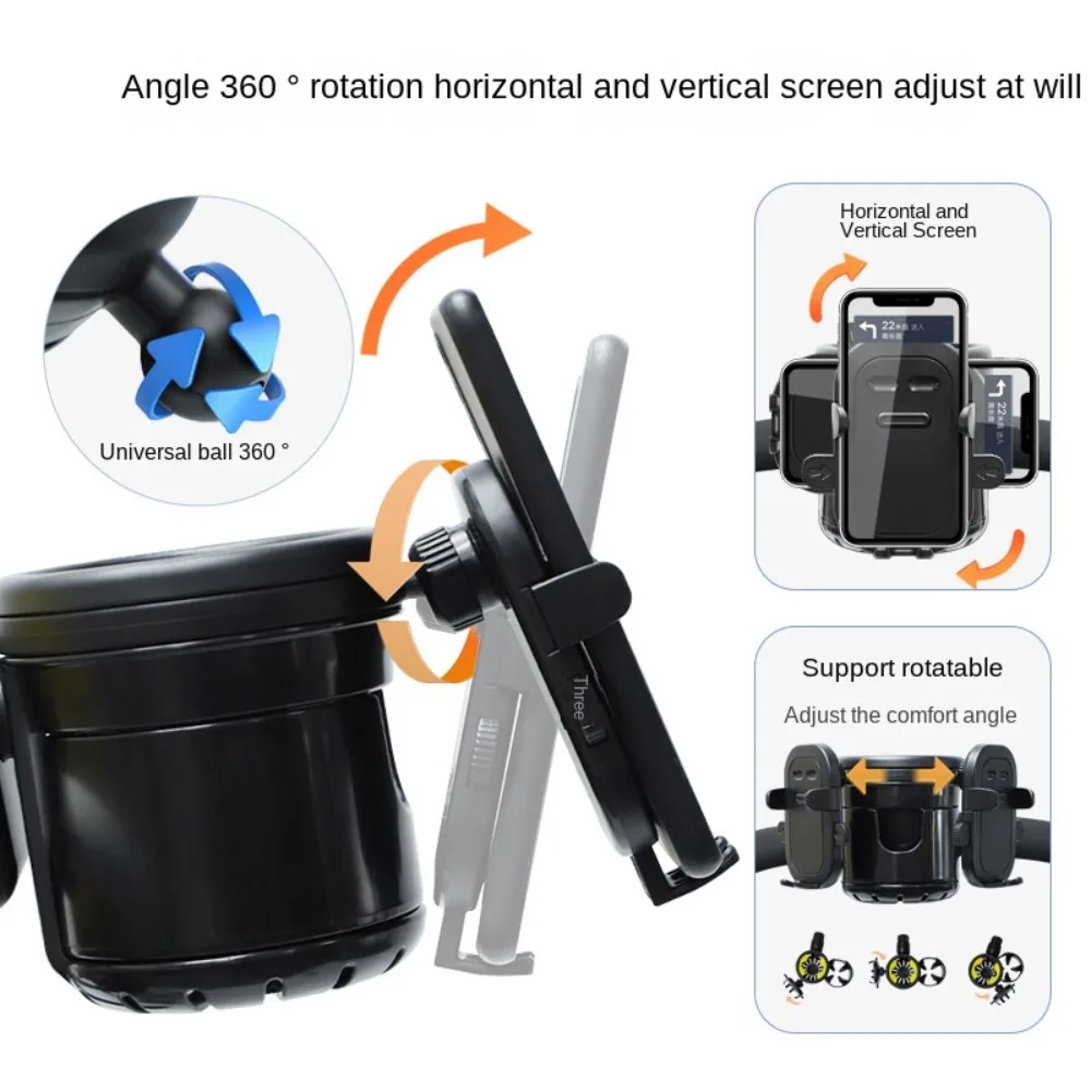 Support téléphone/tablette 360° poussette ABS universel bébé confort sécurité