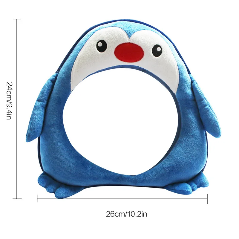 Coussin de voyage en forme de pingouin pour enfants accessoire confortable et sécuritaire pour bébés nounou co