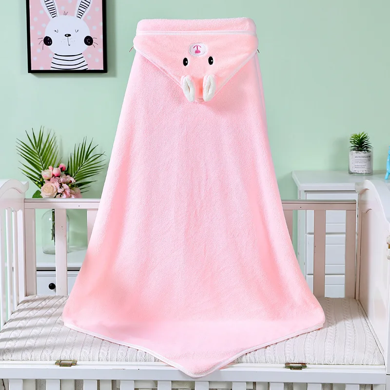 Couverture à capuche pour bébé serviette de bain douce enveloppe d'emmaillotage chaude drap pour dormir lange