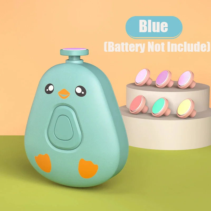 Coupeongles électrique pour bébé 6 têtes de meulage kit de polissage silencieux hygiène et sécurité