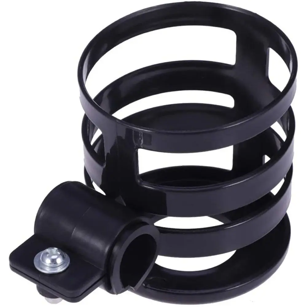 Portegobelet poussette support bouteille bébé noir PP montage facile usage extérieur sécurisé accessoire pouss