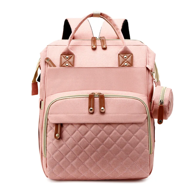 Sac à langer pliable Oxford portable grand format sac de poussette sac à dos bébé femme maman sac de sortie à