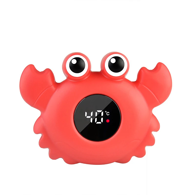 Thermomètre de bain pour bébé température eau sûre thermomètre numérique LED design crabe ludique usage facile