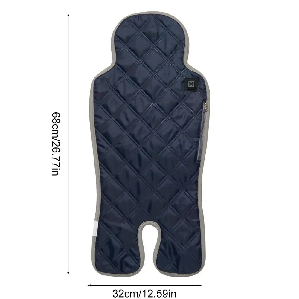 Coussin de siège USB chauffant pour poussette bébé Sécurité universelle