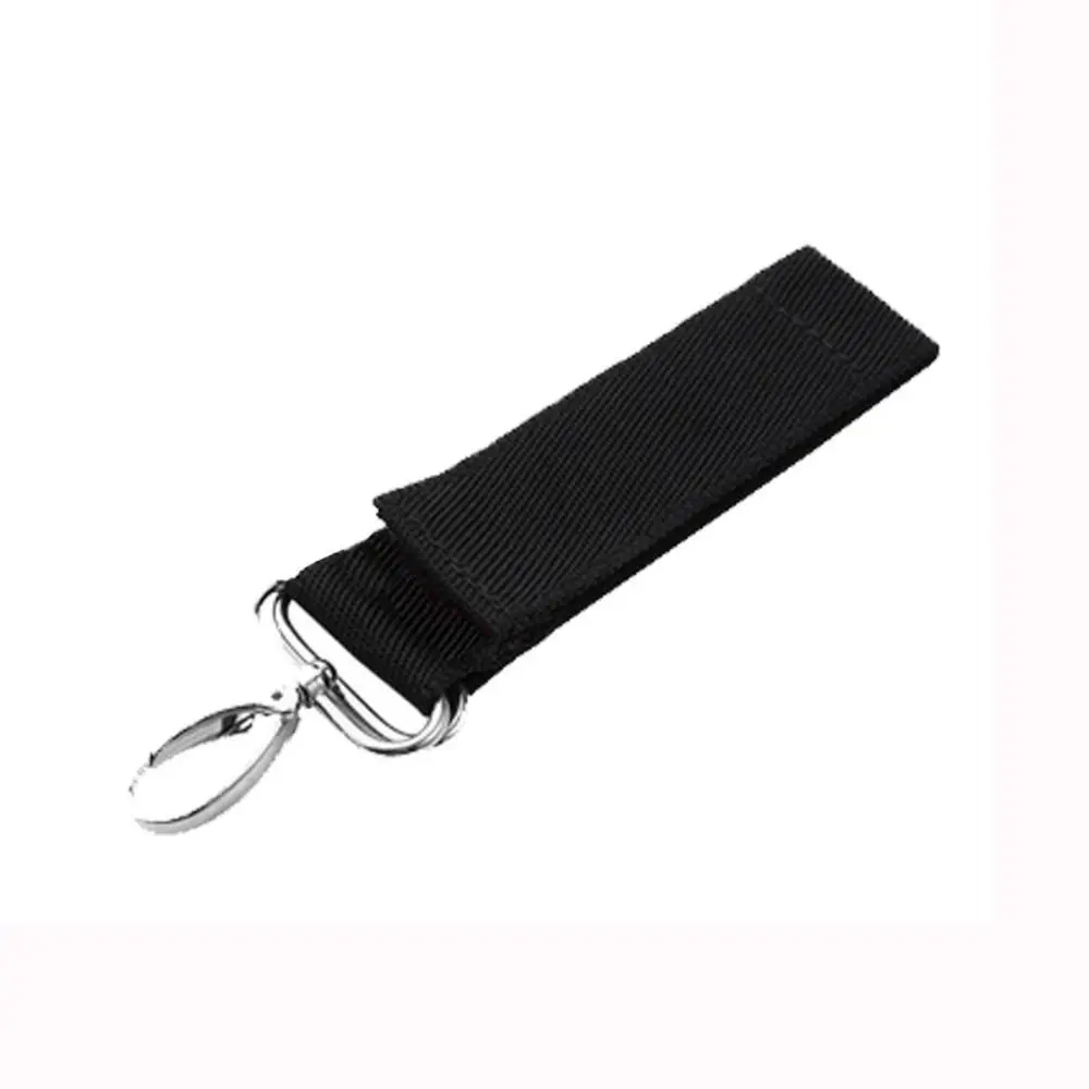 Crochet poussette nylon et métal noir accessoire bébé fixe sac à langer portage sécurisé antiglisse antidérapa