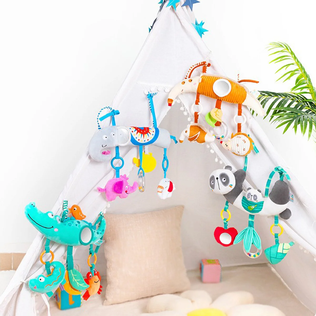 Ensembles jouets pendentifs poussette jouets sensoriels bébé carillons