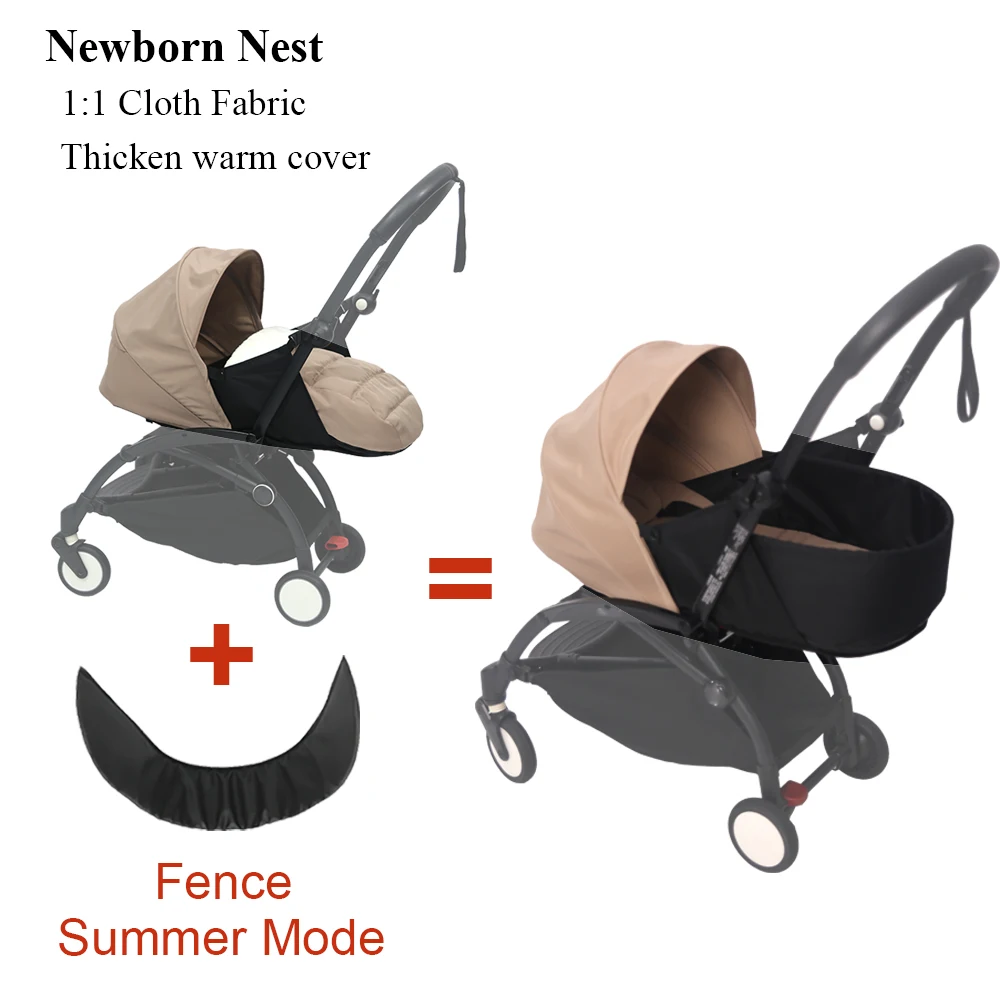Panier de couchage bébé bassinet poussette 4 saisons tissu et plastique