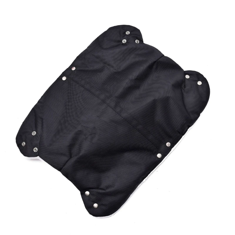 Gants universels chauffemains pour poussette doublure polaire coupevent main au sec et au chaud noir