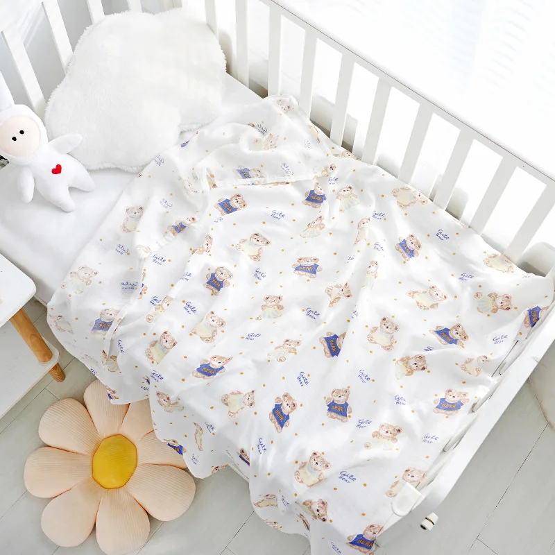 Couverture de lit pour bébé en microfibre douce design animal motif