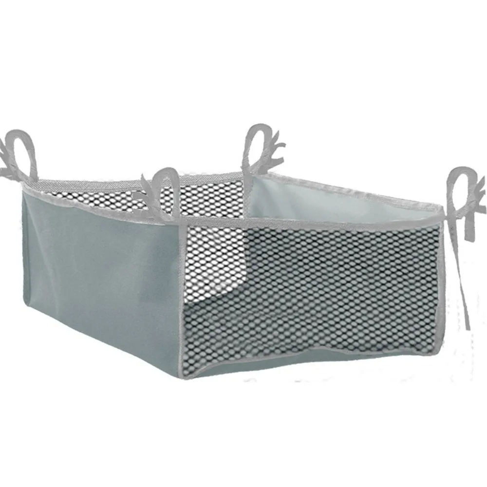 Sac de rangement suspendu en mesh pour poussette panier portable