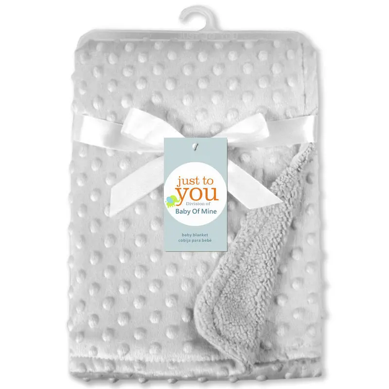Couverture bébé emmaillotage doux polyester hiver lit poussette