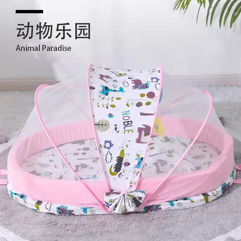 Parc de jeu pour bébé Noble filet de sécurité motifs animaux coussin