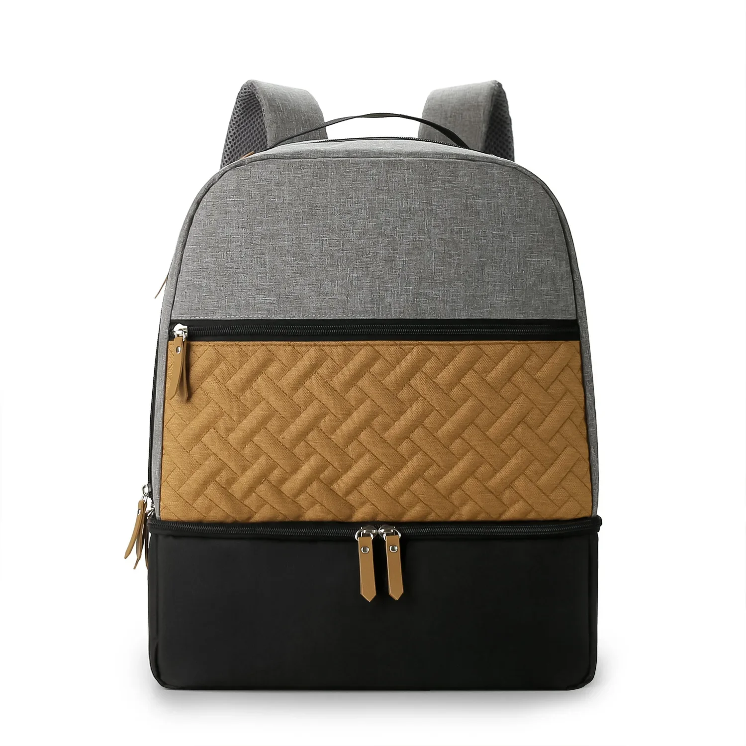 Sac à dos bébé portable sac à langer isotherme pour tirelait compartiment double tissu confortable poussettes 